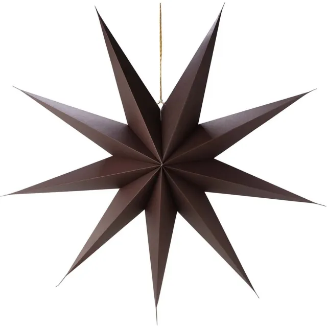 vtwonen Kerstster - Papier - Donkerbruin - 110x24 cm