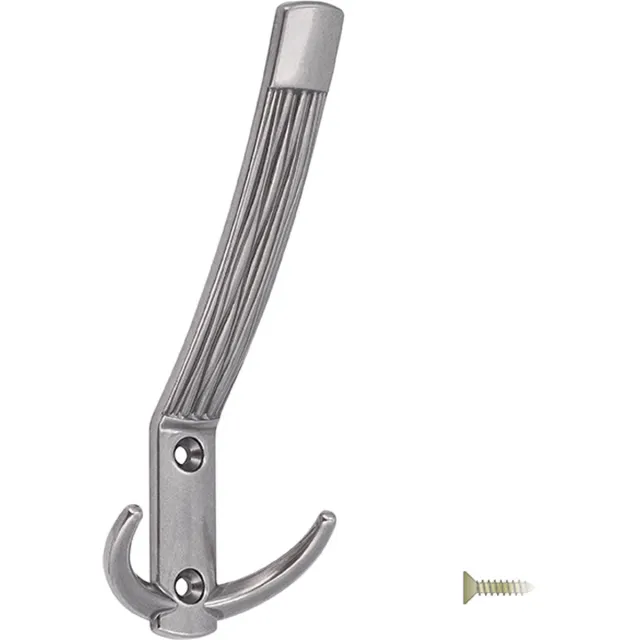 Siro kapstokhaak - Antiek - 148 x 60 x 66 mm - Oud zilver