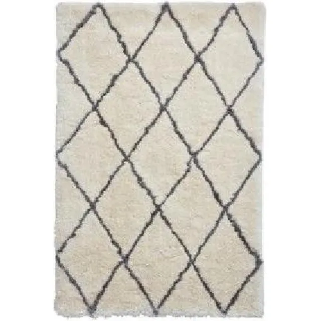 Think Rugs Vloerkleed Marocco- Beige/grijs- 150x230cm Ivoor/Grijs