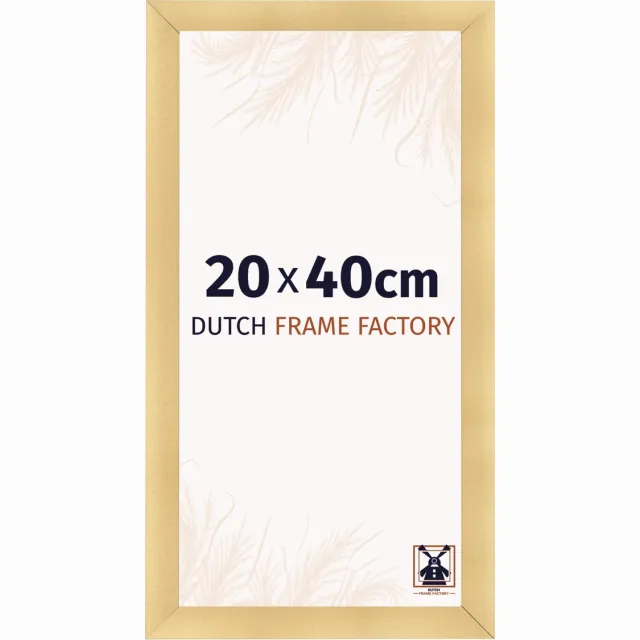Dutch Frame Factory Fotolijst 20x40 cm - MDF - Goud Mat - Praag