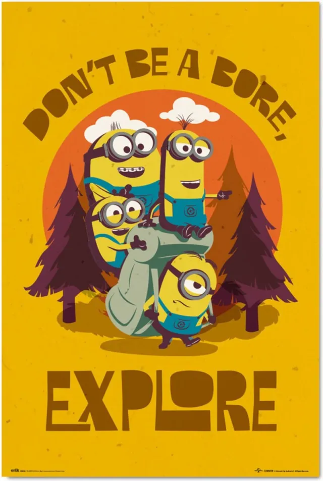 Grupo Erik Poster Minions - Don’t Be A Bore Explore 61x91,5cm Divers