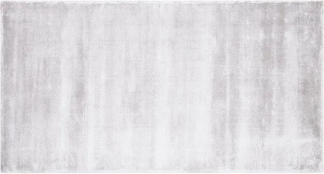 Beliani GESI - Laagpolig vloerkleed - Lichtgrijs - 80 x 150 cm - Viscose
