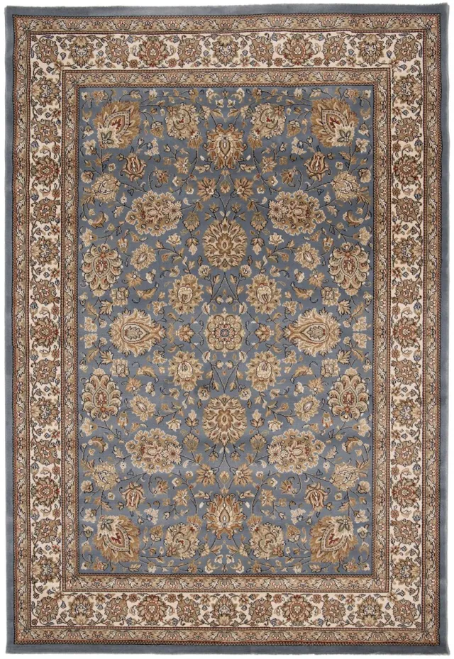 AFK Living Tapijt design met bloemmotief VENDOME blauw