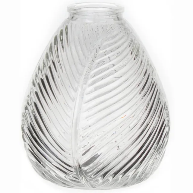 Bellatio Design Bloemenvaas - helder transparant glas - 14 x 16 cm - vaas