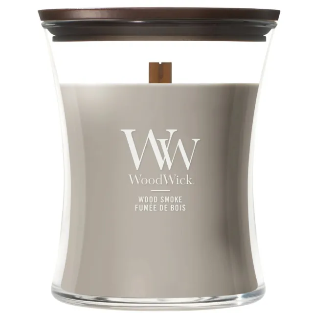WoodWick geurkaars Wood Smoke - Medium
