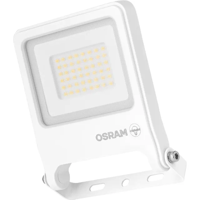 Osram ENDURA FLOOD PC 30W LED-schijnwerper, 3000K warm wit, 3000 lumen, IP65 witte schijnwerper, 180° zwenkbaar, Wit