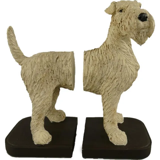 MadDeco Polystone - boekensteun - schnautzer - hond zie afbeelding