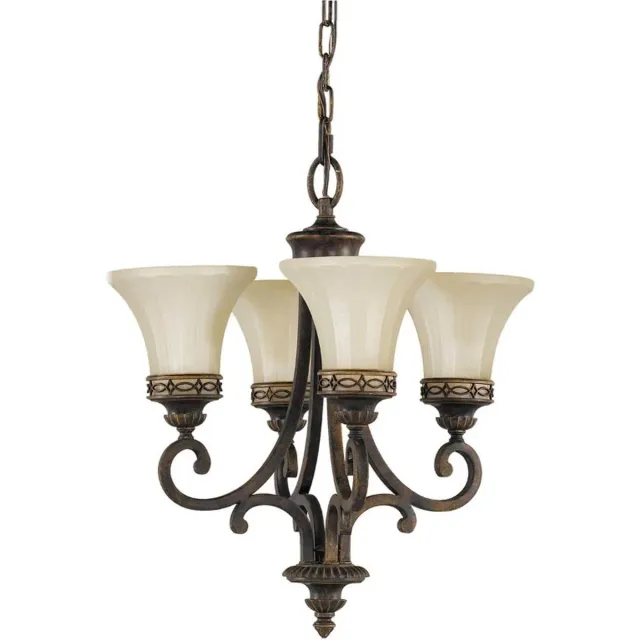 Steady Lighting Kroonluchter - Steady Lighting - Metaal- E27 - L: 45.7cm - Voor Binnen - Woonkamer - Eetkamer - Walnut