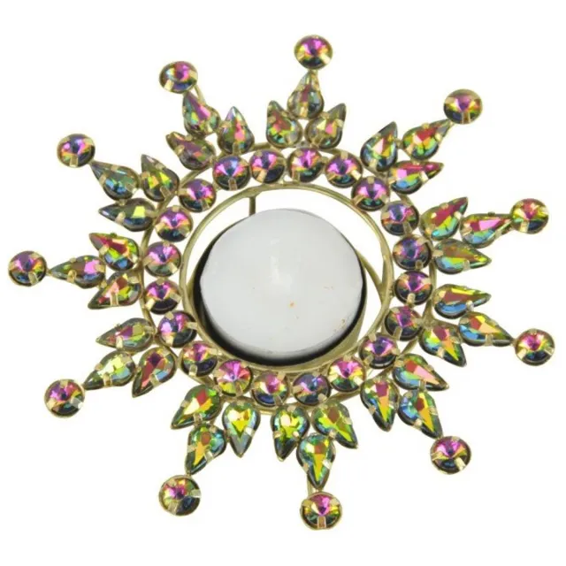 Goround Interior goround-waxinelichthouder-diamant-gekleurd wit-zilver-multicolor