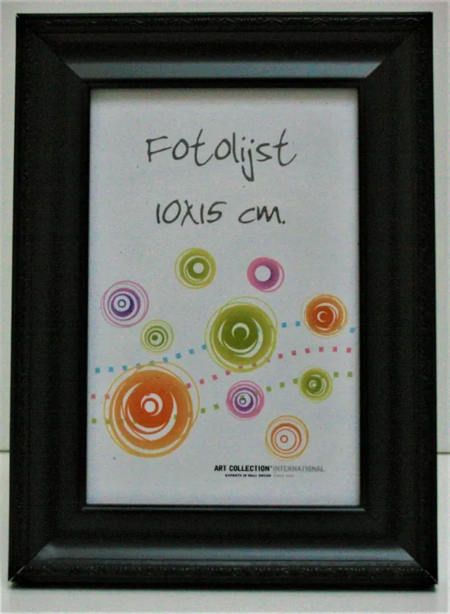 Collection D Art Art Collection Kunststof Fotolijst Prague Zwart 10×15 cm