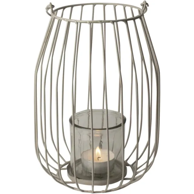 Gusta Lantaarn ø21xH29cm Lichtgrijs