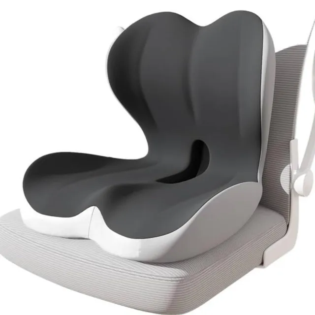 Duraxl Zitkussen - Traagschuim - Ergonomisch - Orthopedisch Grijs