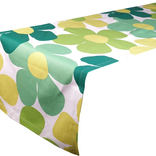 2LIF Sarina Tafelloper groen 41x240cm
