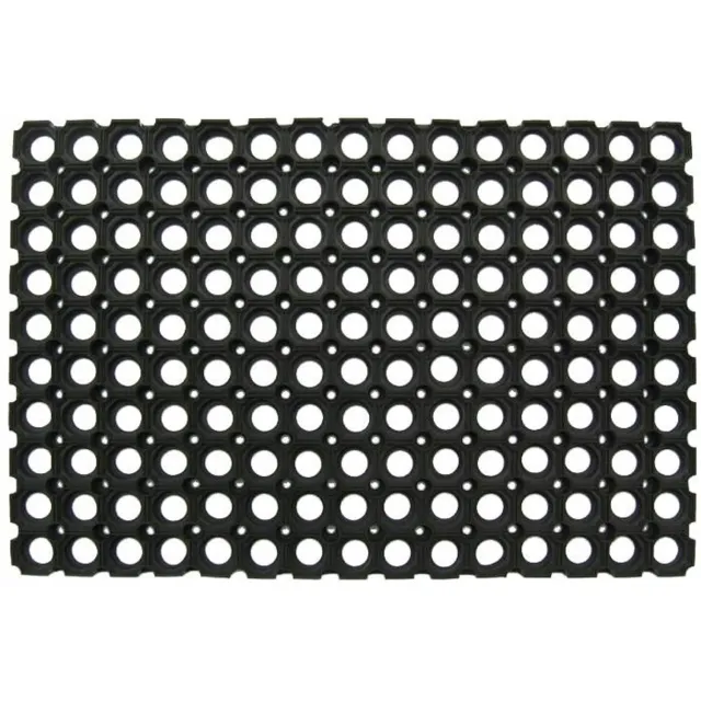 Instal-Mazo Antislip Rubber Deurmat 80x120cm Honingraat Structuur Zwart