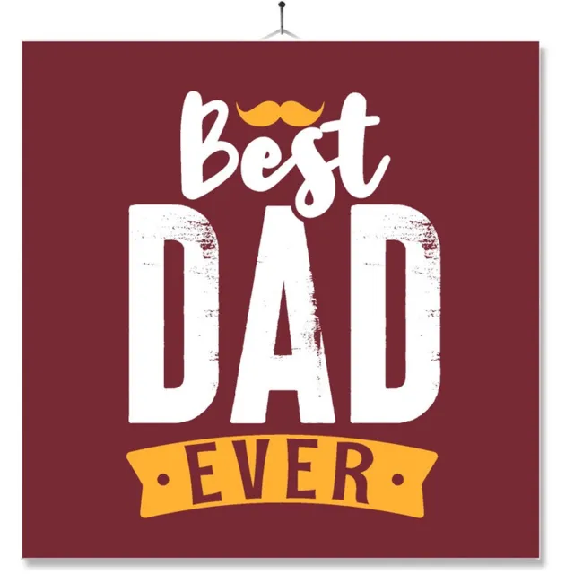 MC Living Tegel Met Opdruk | Verjaardag kado | Toilet WC | Best Dad Ever Multi-Color