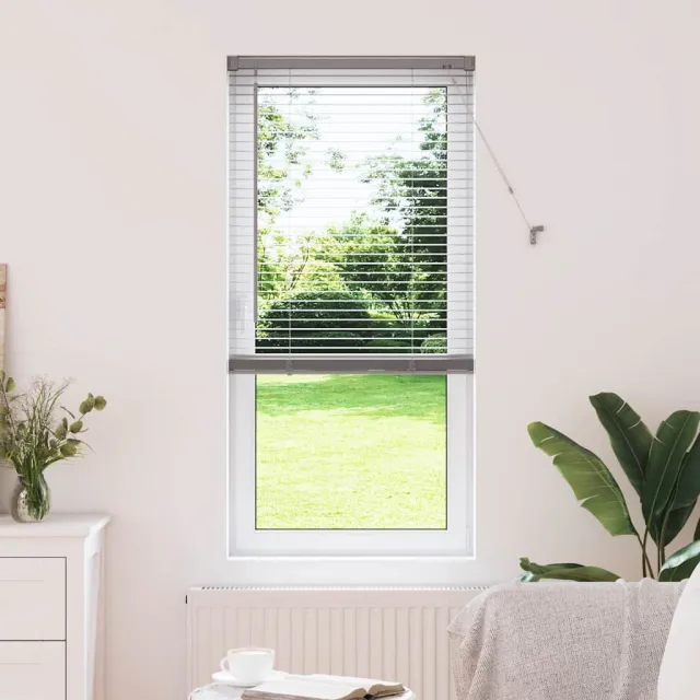 vidaXL Venetiaanse jaloezie zilver 175 x 65 cm 25 mm Aluminium