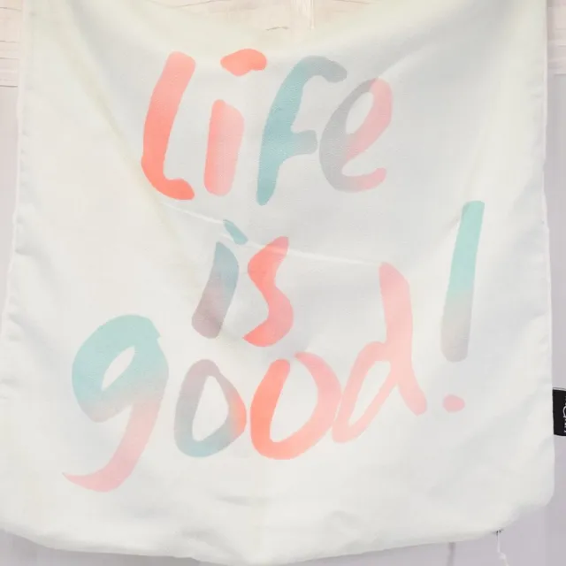 Unique Living Unique - sierkussenhoes - 3 stuks - kussenhoes - kussenhoesje - 45 x 45 cm - lichtblauw - mint - oranje - roze - met rits - life is good mint - licht blauw - roze - oranje