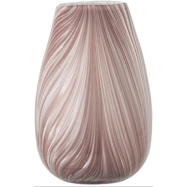 Bloomingville Vaas glas roze Ennis 22cm Rose