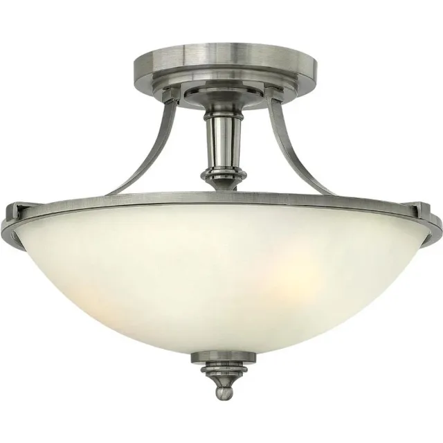 Hinkley LED Plafondlamp Truman | 3X E27 Max 60W | Dimbaar | Antique Nickel Geen