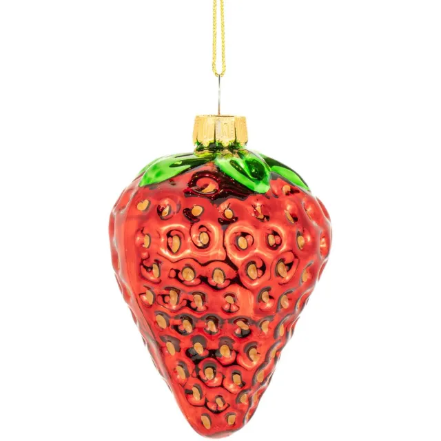 Sass & Belle Aardbei kerstbal - Sass & Belle rood