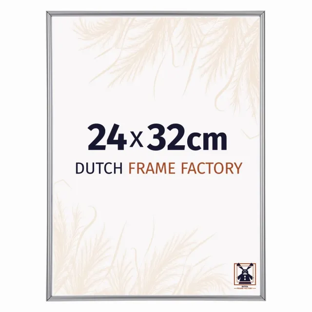 Dutch Frame Factory Fotolijst 24x32 cm - Kunststof - Zilver Hoogglans - Angers