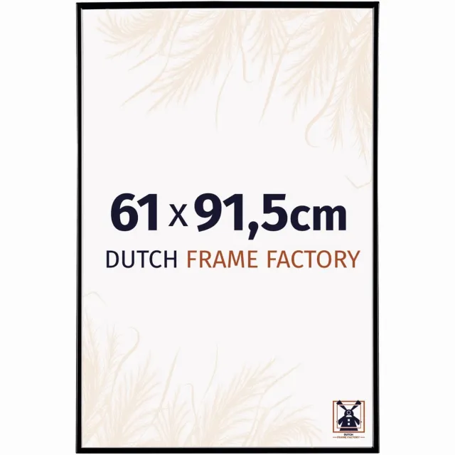 Dutch Frame Factory Fotolijst 61x91,5 cm - Kunststof - Zwart Hoogglans - Easy
