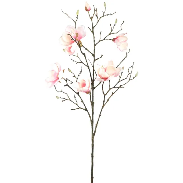 PTMD Kunstbloem Magnolia - Roze - 58x38x86cm