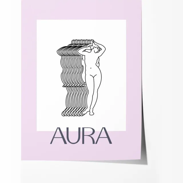 Aegis Aura Kunstposter - Poster 60x80 cm - Sfeervolle Wanddecoratie voor Woonkamer & Slaapkamer - Premium papier - zonder lijst Multicolor