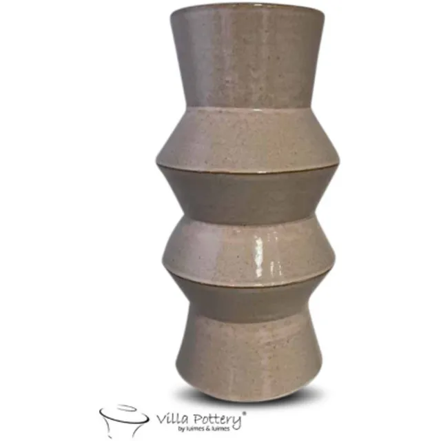 Villa Pottery Vaas - Villa Pottery - Decoratie - Woondecoratie - Vogelvaas - Keramiek - Waterdicht - Sweden 2_2 Cream Beige