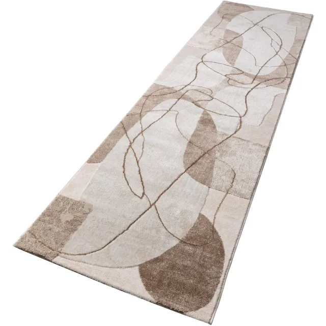 TT Home Vloerkleed - Geometrisch - Wasbaar - Grijs natur