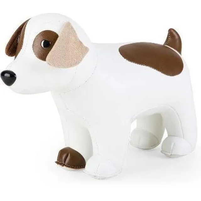 Zuny boekensteun Russel Terrier white/brown wit
