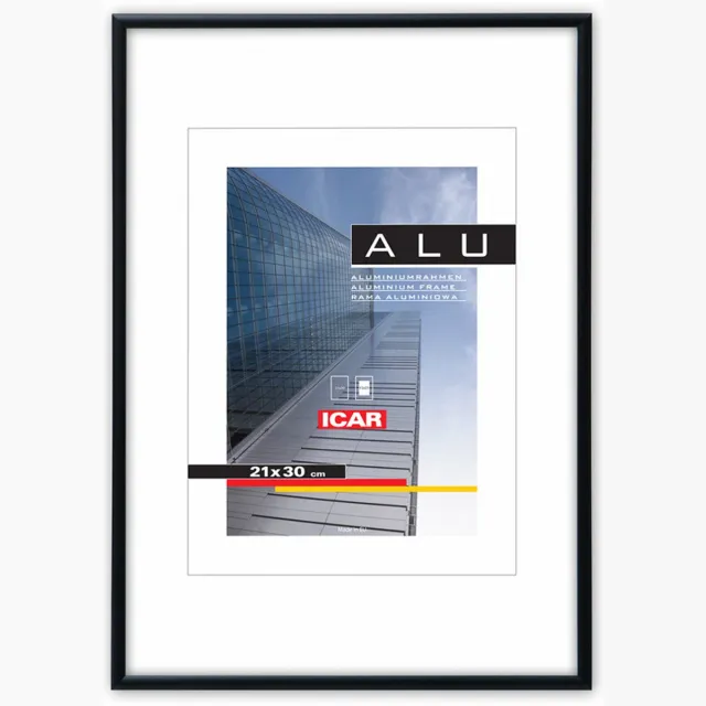 Icar Aluminium Fotolijst ALU F2 Zwart 15x21 cm