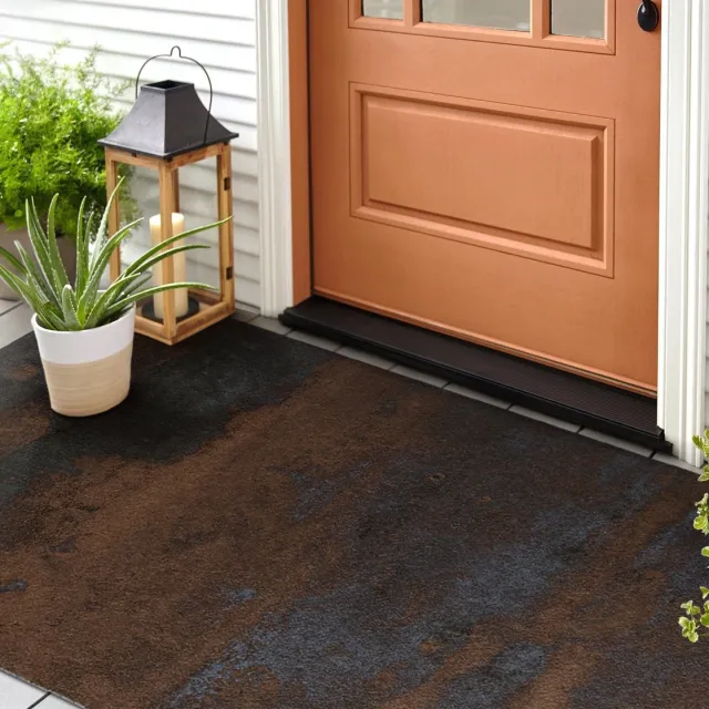 Coloray Buiten Deurmat - Bruin Rubber Deurmat - Roest Robuuste Buitenmat - Huisdecoratie Buiten - Deurmat Voor Regenweer - Modieuze Buitenmat Met Design - 150x100 cm Bruin - Roest