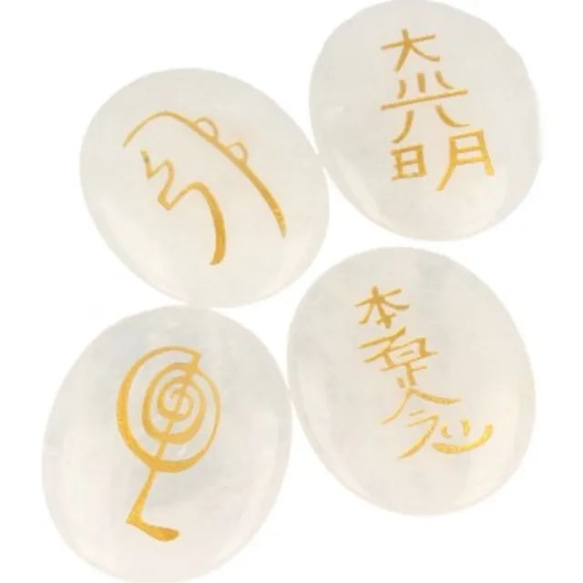Ruben Robijn Bergkristal reiki stenen set Wit / transparant