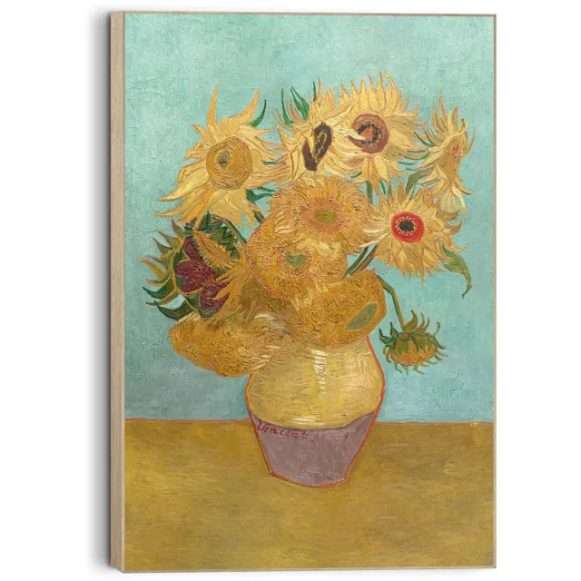 Reinders Schilderij Van Gogh - Zonnebloemen - 60 x 90 - Hout - REINDERS