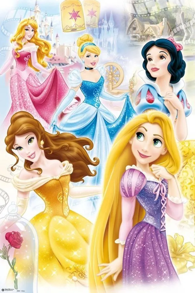 Disney Princesses Poster 61x91.5cm Multi color