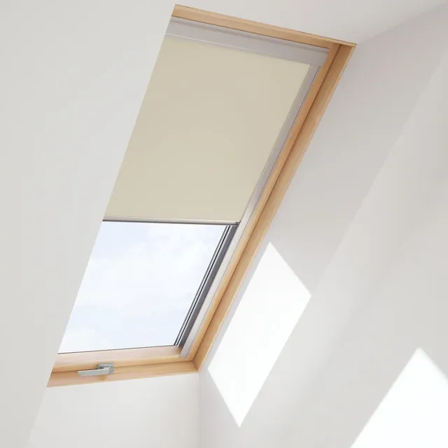 Rooflite CONTRIO Verduisterend Rolgordijn voor op VELUX dakraam C04, *Beige*
