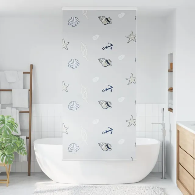 vidaXL Doucherolgordijn met cassette 110x240 cm stofbreedte 106 cm meerkleurig