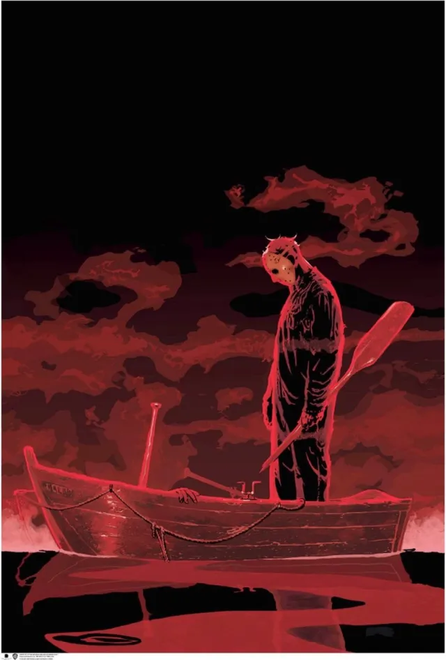 Friday The 13th Jason Voorhees Red Lake-poster, multicolor