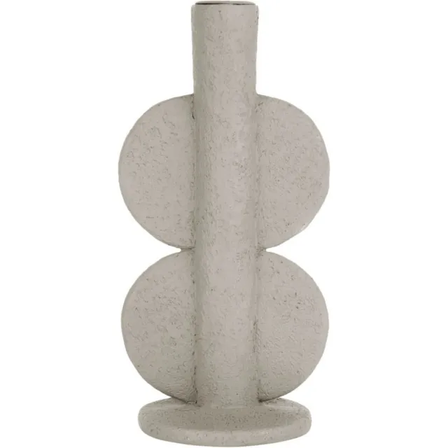 Present Time Kandelaar Double Bubble - Warm Grijs - 11x9,5x22cm - Modern