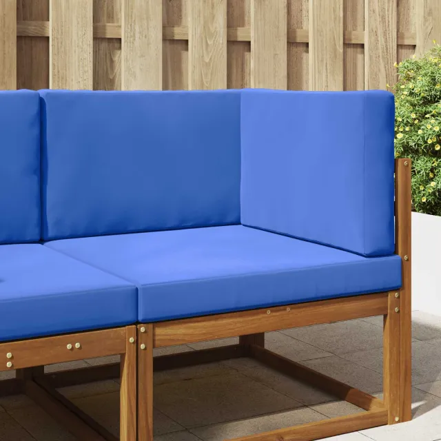 vidaXL Buiten bankkussen Stof Koninklijk Blauw 80 x 80 cm Marineblauw