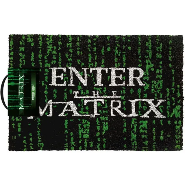 Pyramid International The Matrix Deurmat Enter The Matrix 40 x 60 cm Zwart/Groen