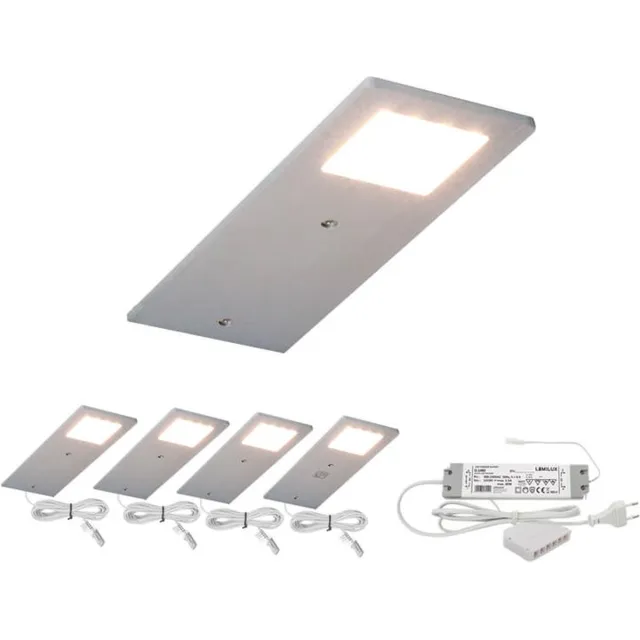 AVA Keukenkast verlichting Ava set van 4 stuks Zilver