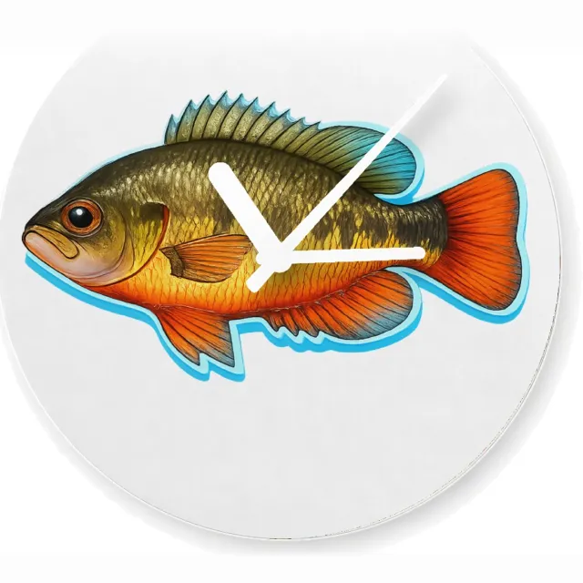 Mr Cadeautjes Glazen klok Ø 20 - design Een realistische papegaai zijaanzicht met tropische kleuracc | cadeau Wit