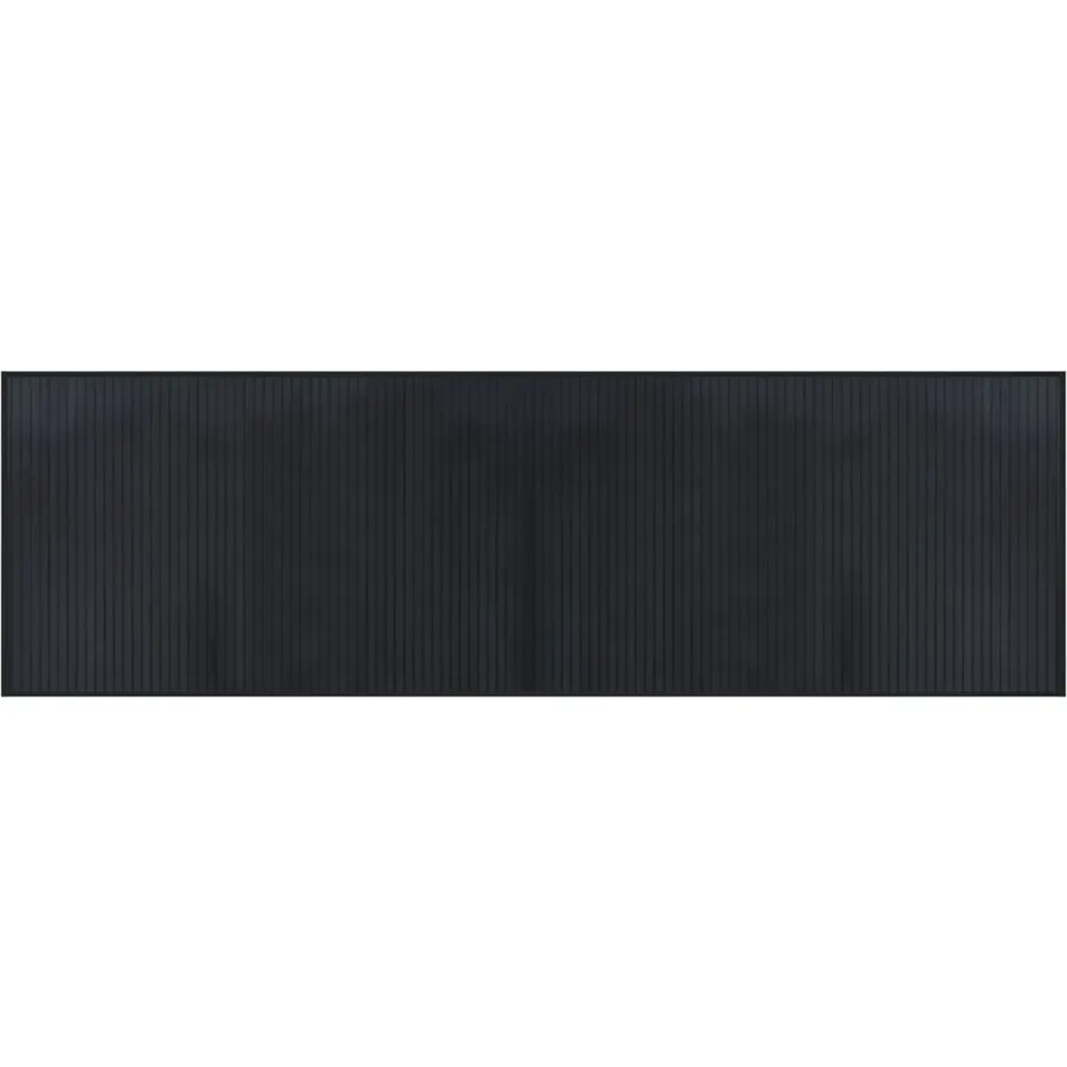 vidaXL Vloerkleed rechthoekig 60x200 cm bamboe zwart, foto 3