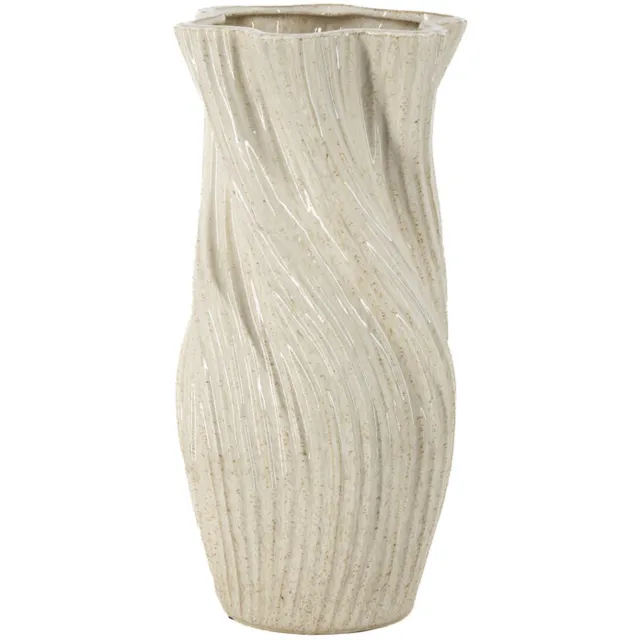 homebound by ky Aardewerk vaas Nira M beige