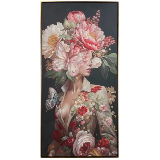 Mansion Atmosphere Schilderij Bloemenportret Rosalie 70x140 cm [gid://shopify/Metaobject/307232571727]