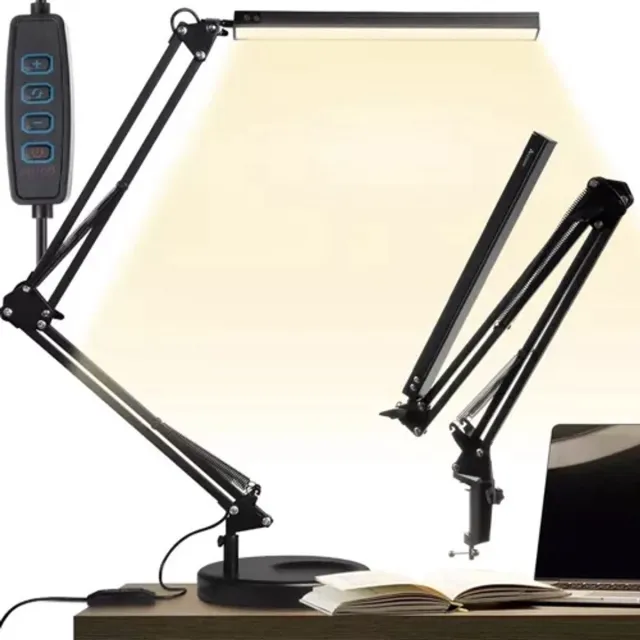 HMWR TRADING HMWR 2-in-1 USB Bureaulamp - Flexibel en Aanpasbaar Zwart