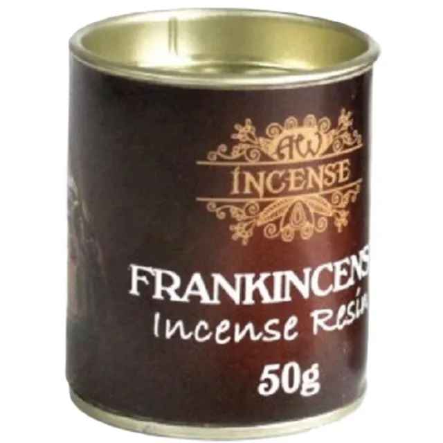 Ancient Wisdom AW incense - frankincense - wierookhars - kartonnen blik - 1 blikje 50gr - wierookkorrels