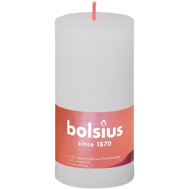 Bolsius Stompkaars Cloudy White Ø50 mm - Hoogte 10 cm - Wit - 30 branduren